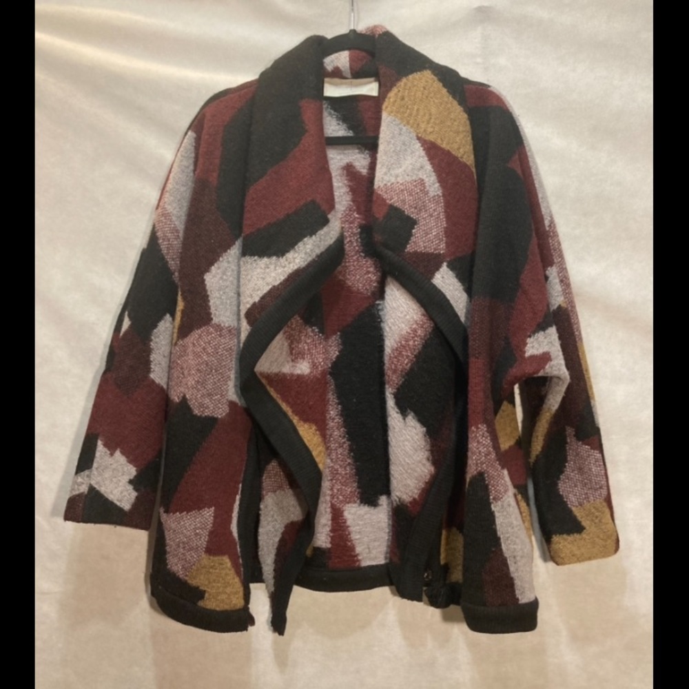 Thakoon Addition Wool Patchwork Abstract Jacket - image 1